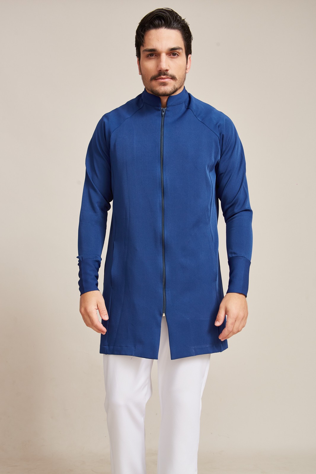 Jaleco Masculino Raglan com Zíper · REF 058